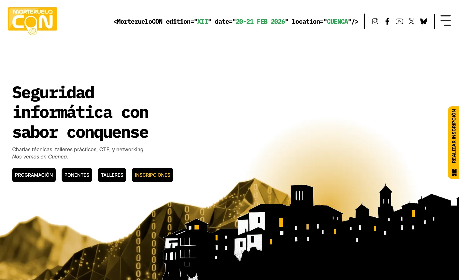 Portada de la web de MorterueloCON