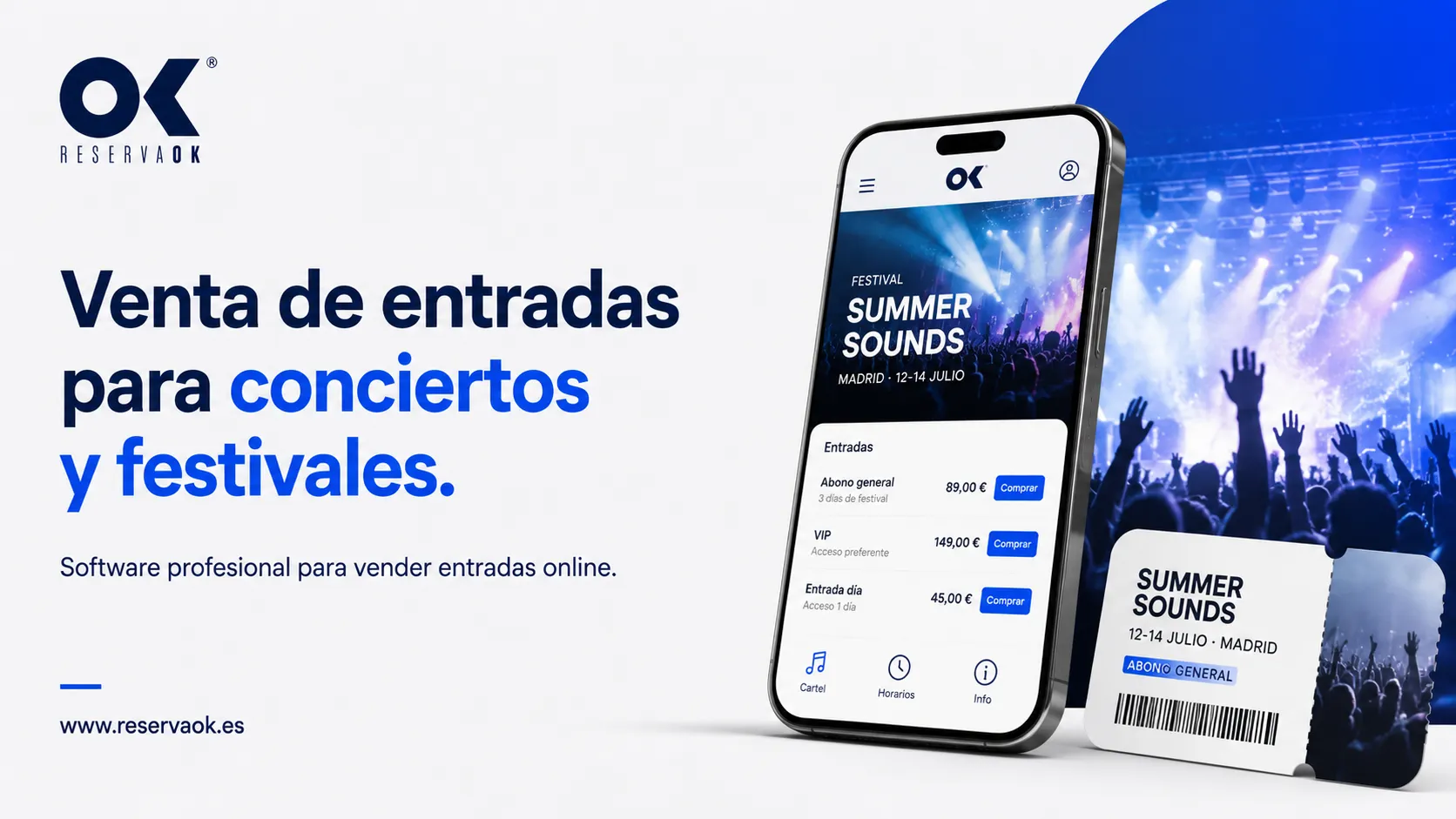 Software de venta de entradas para conciertos y festivales